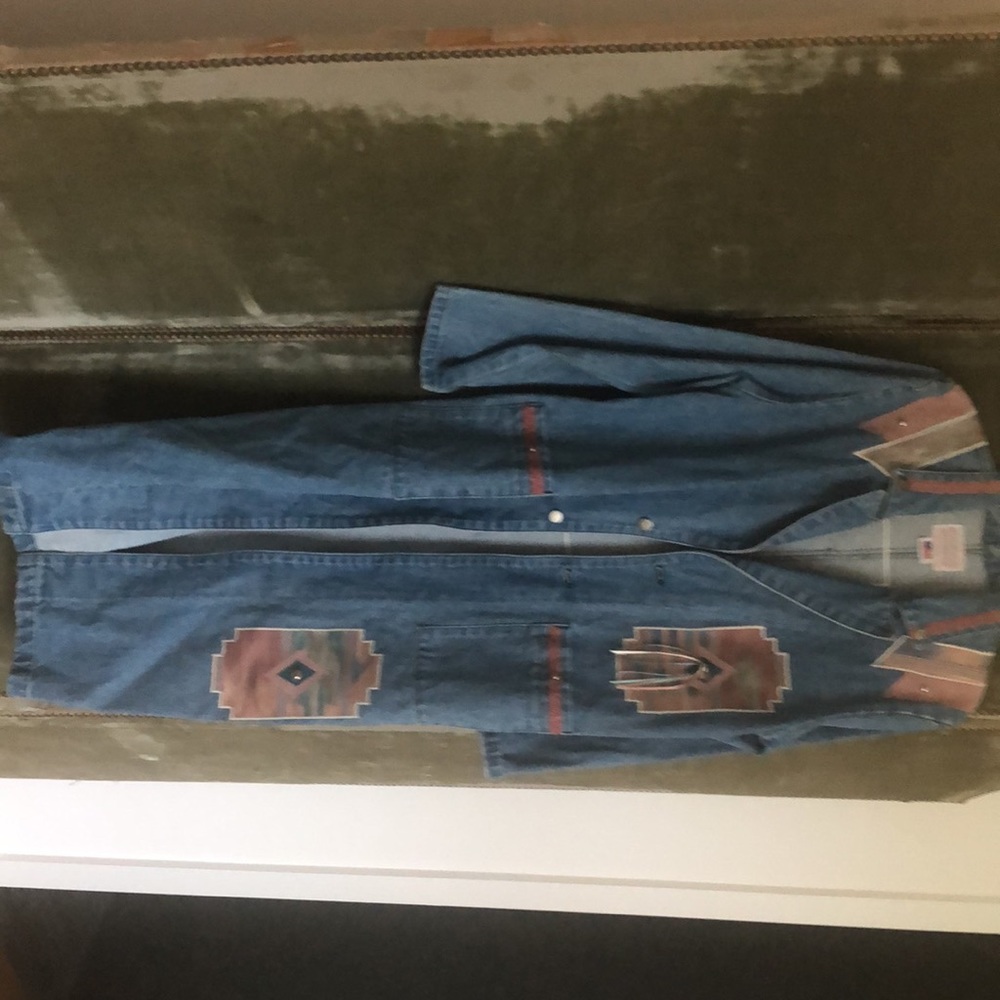 Denim Duster Coat - image 3